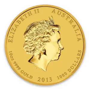 2013 10oz Australian Perth Mint Gold Lunar II: Year of the Snake (2)